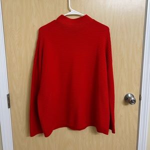 Worn one time – red turtleneck boutique sweater